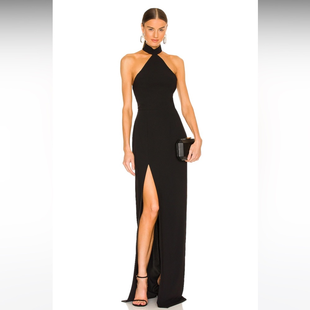 Amanda Uprichard Backless Halter Dress
